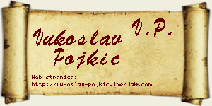 Vukoslav Pojkić vizit kartica